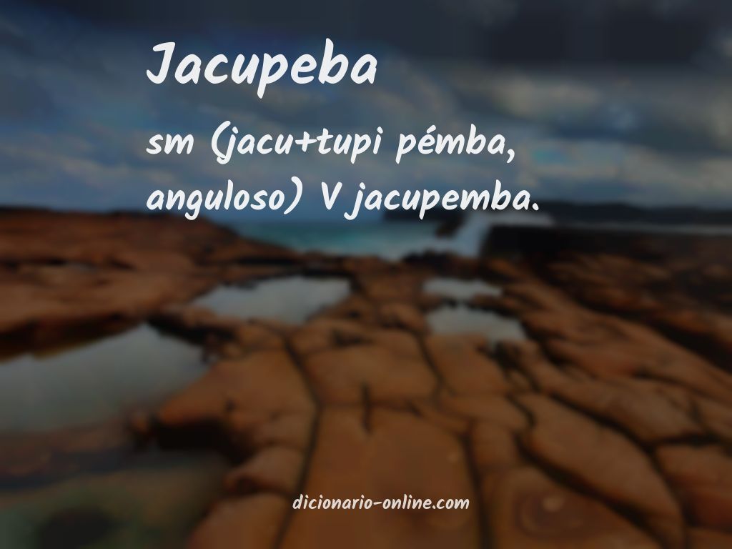 Significado de jacupeba