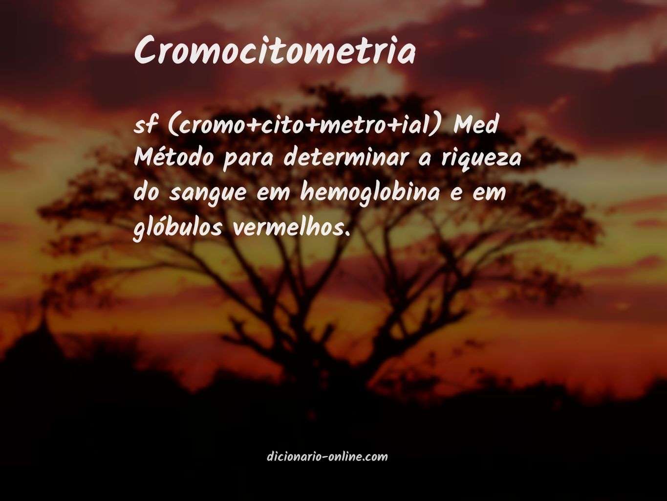 Significado de cromocitometria