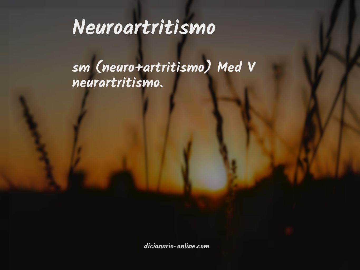 Significado de neuroartritismo