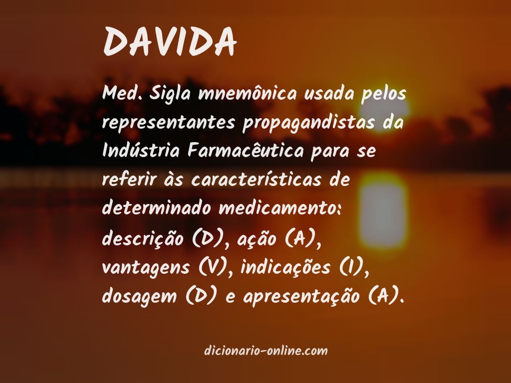 Significado de DAVIDA
