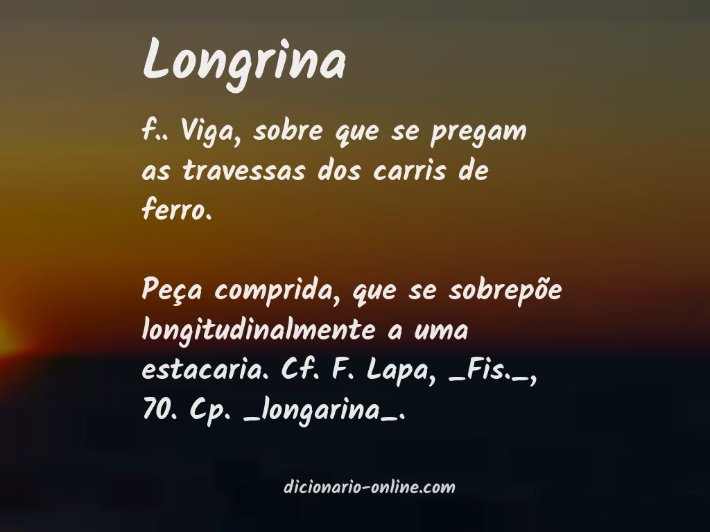 Significado de longrina