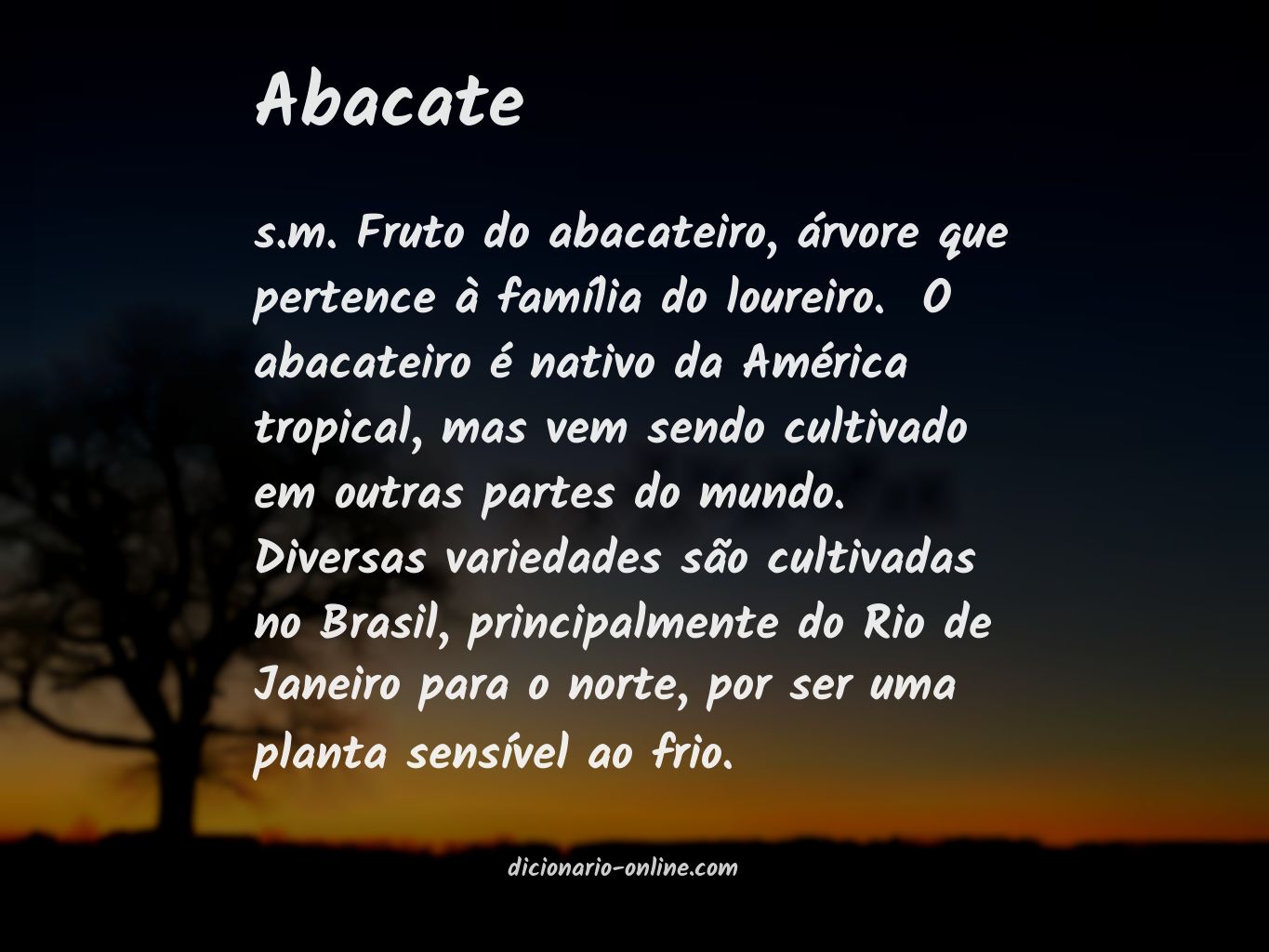 Significado de abacate