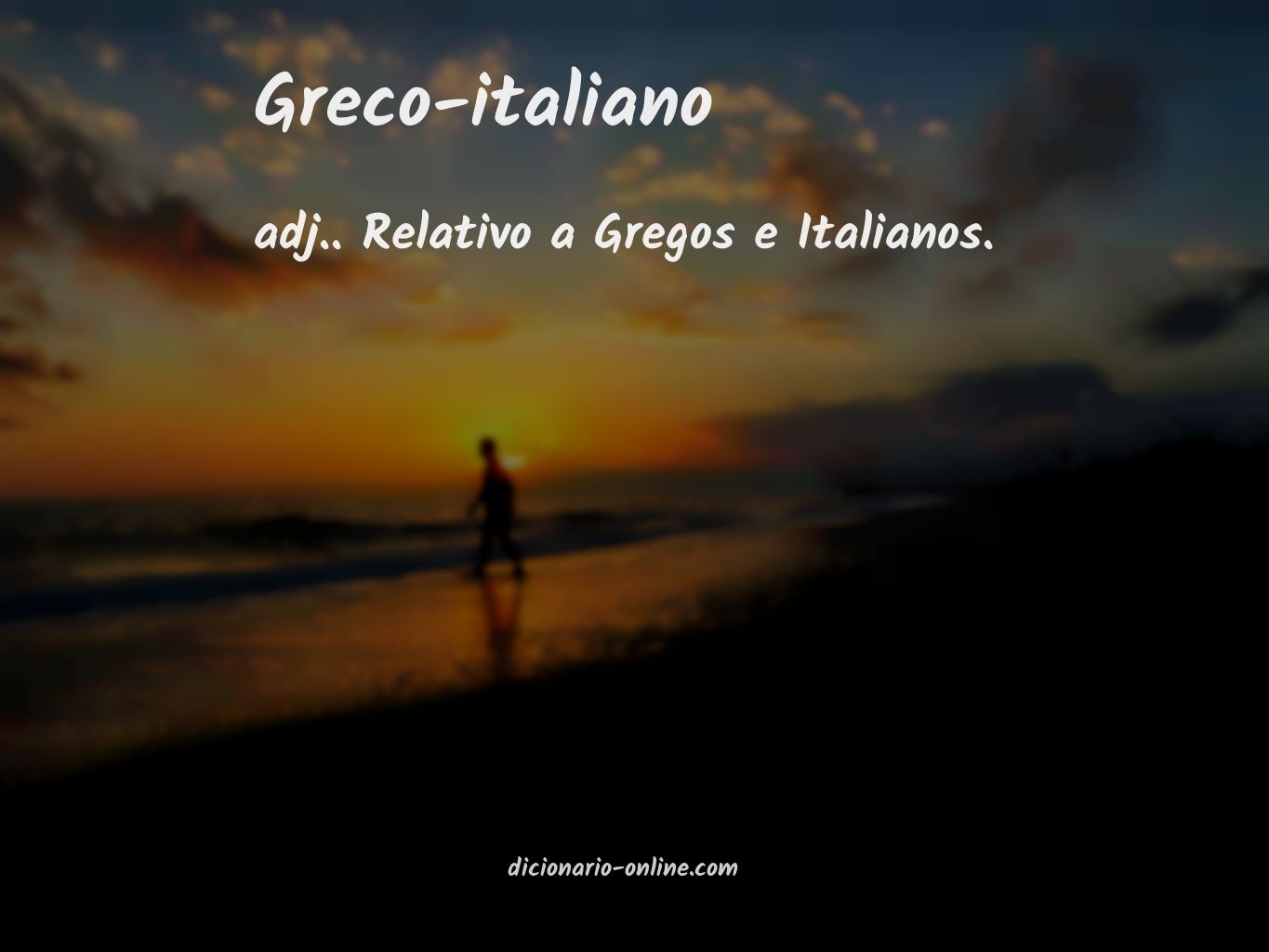 Significado de greco-italiano
