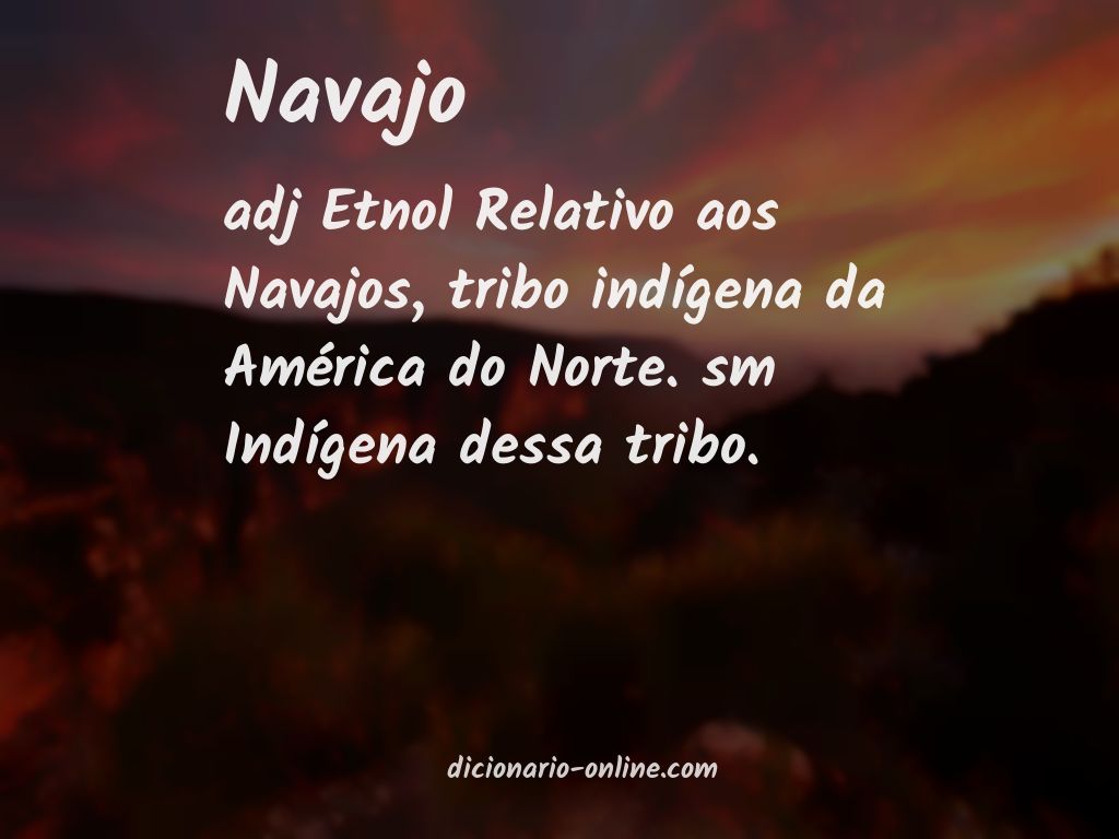Significado de navajo
