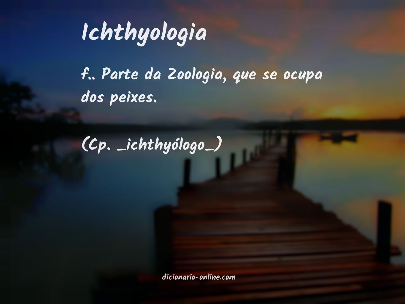Significado de ichthyologia