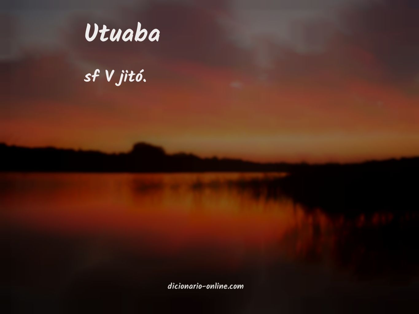 Significado de utuaba