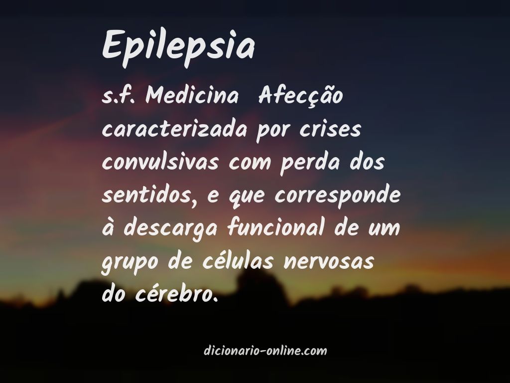 Significado de epilepsia