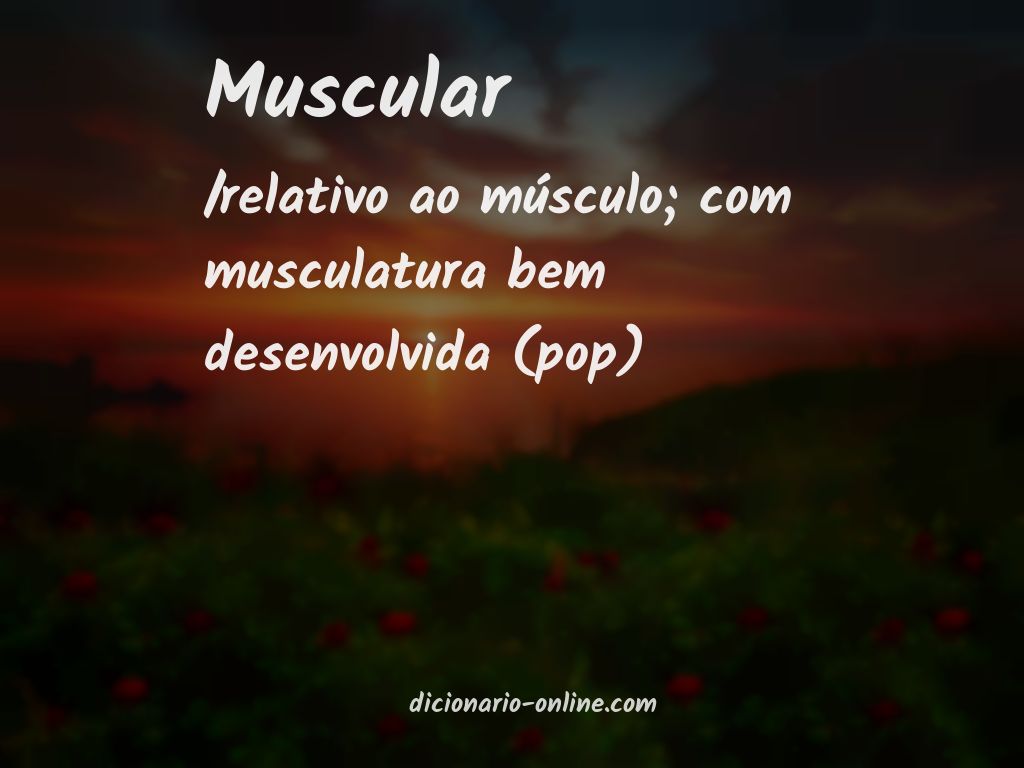 Significado de muscular