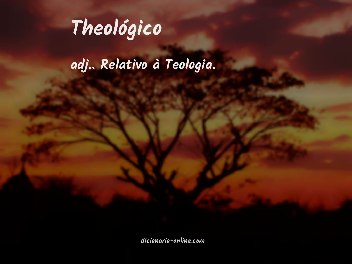 Significado de theológico