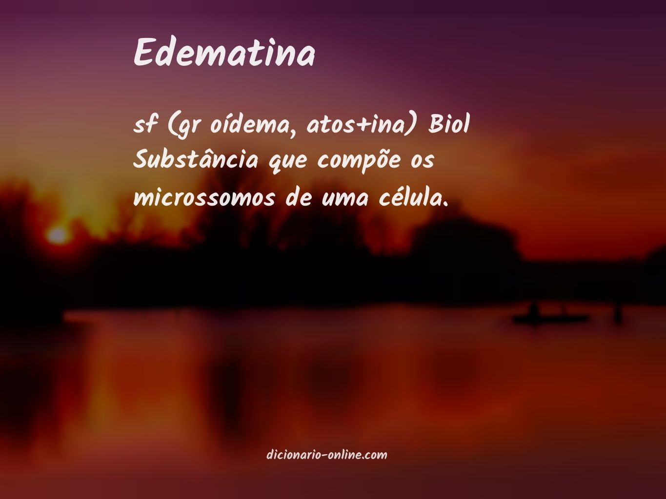 Significado de edematina