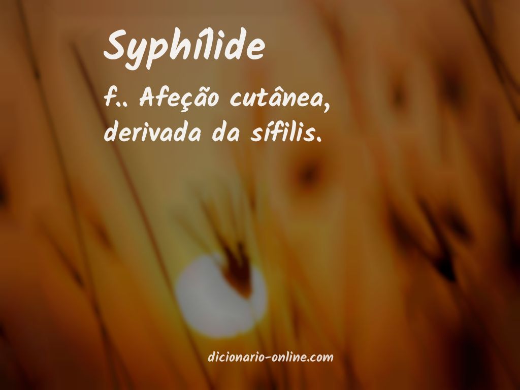 Significado de syphílide
