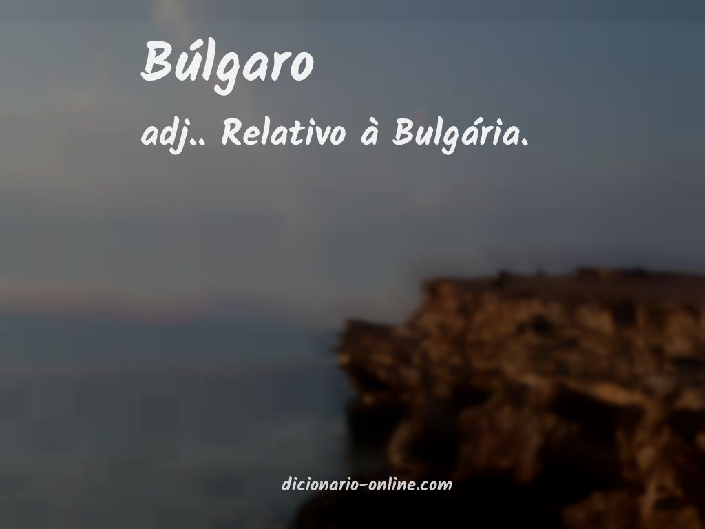 Significado de búlgaro