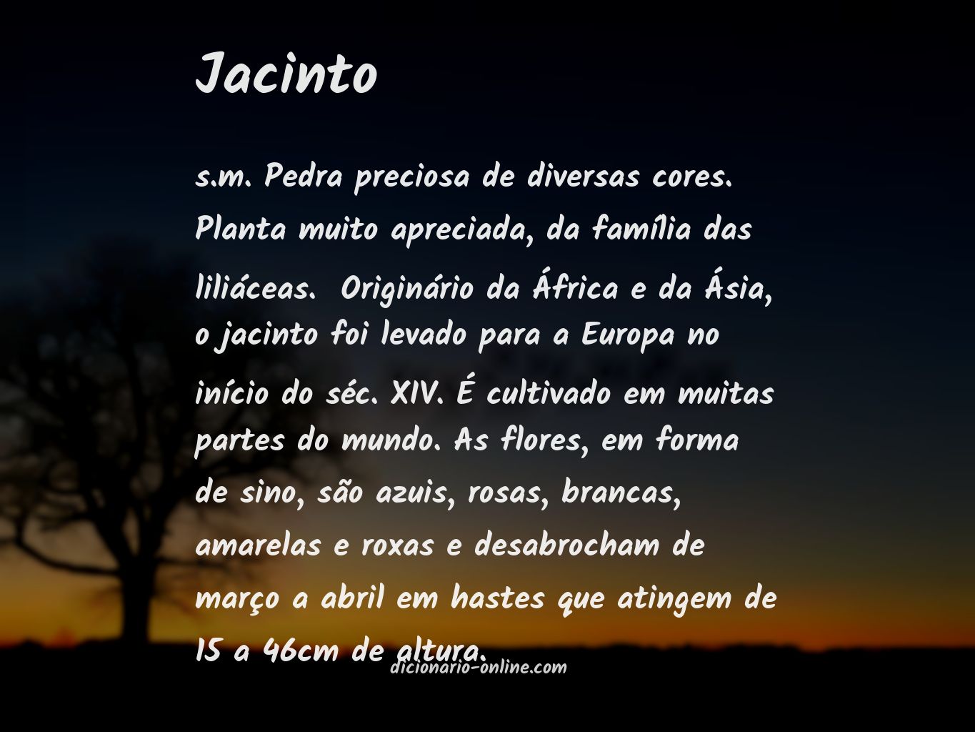 Significado de jacinto