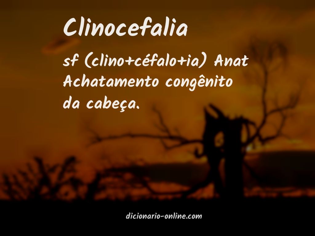 Significado de clinocefalia