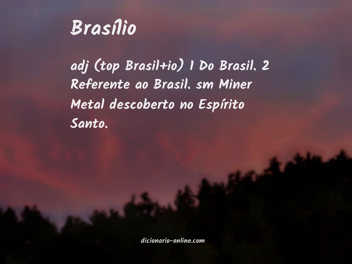 Significado de brasílio
