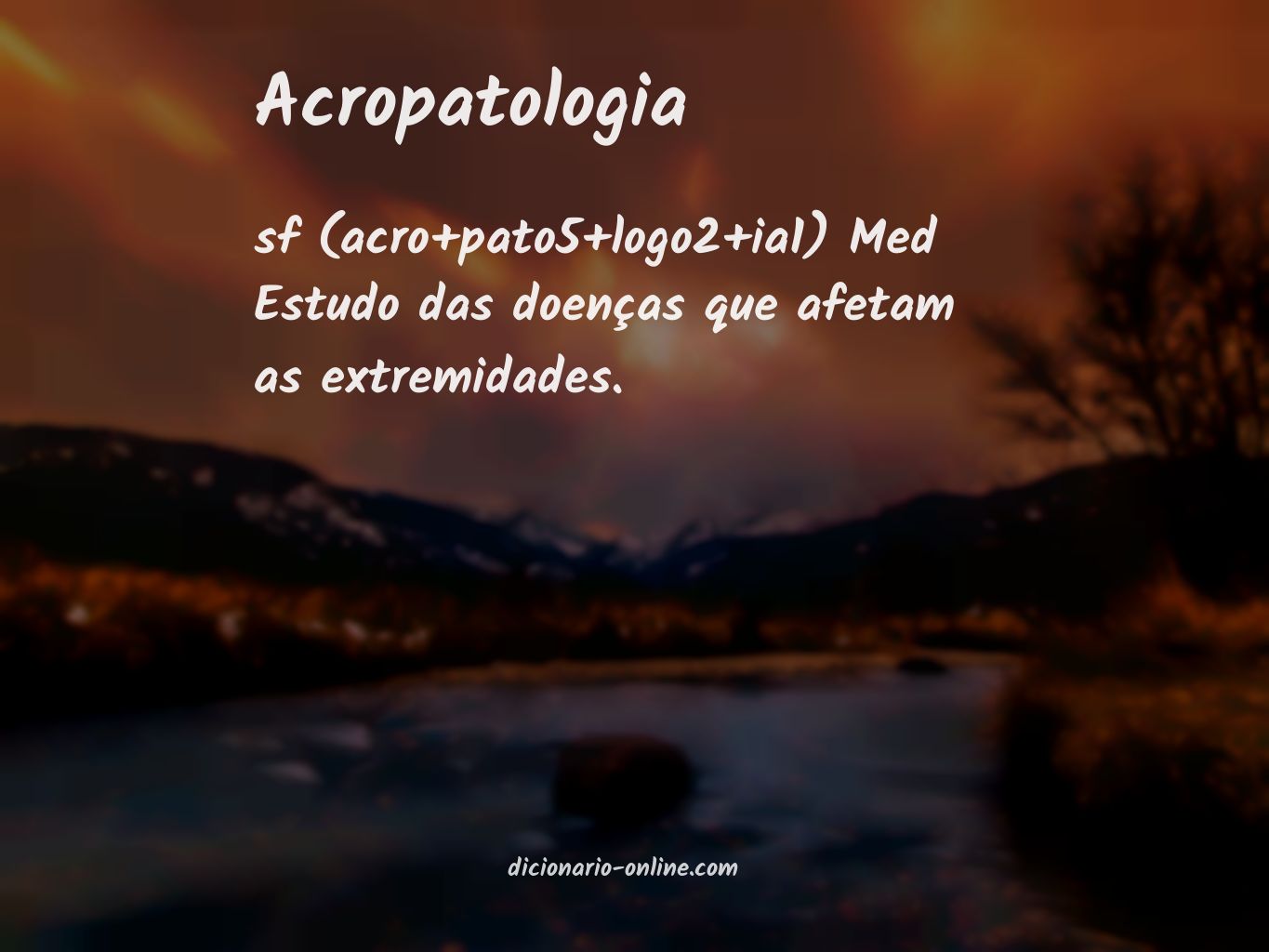 Significado de acropatologia