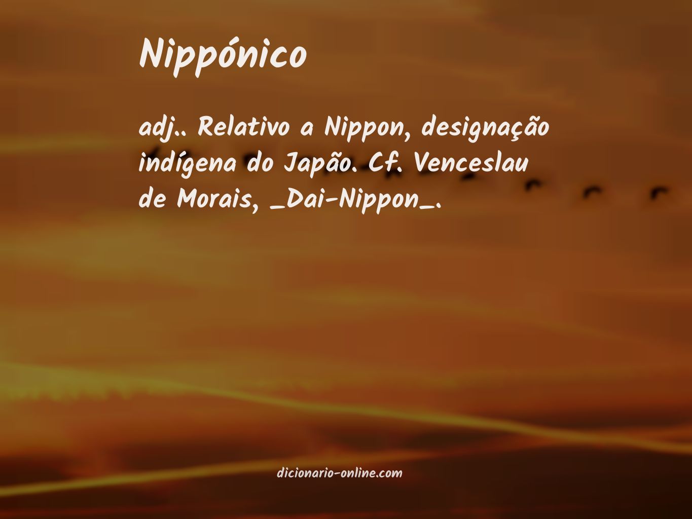 Significado de nippónico