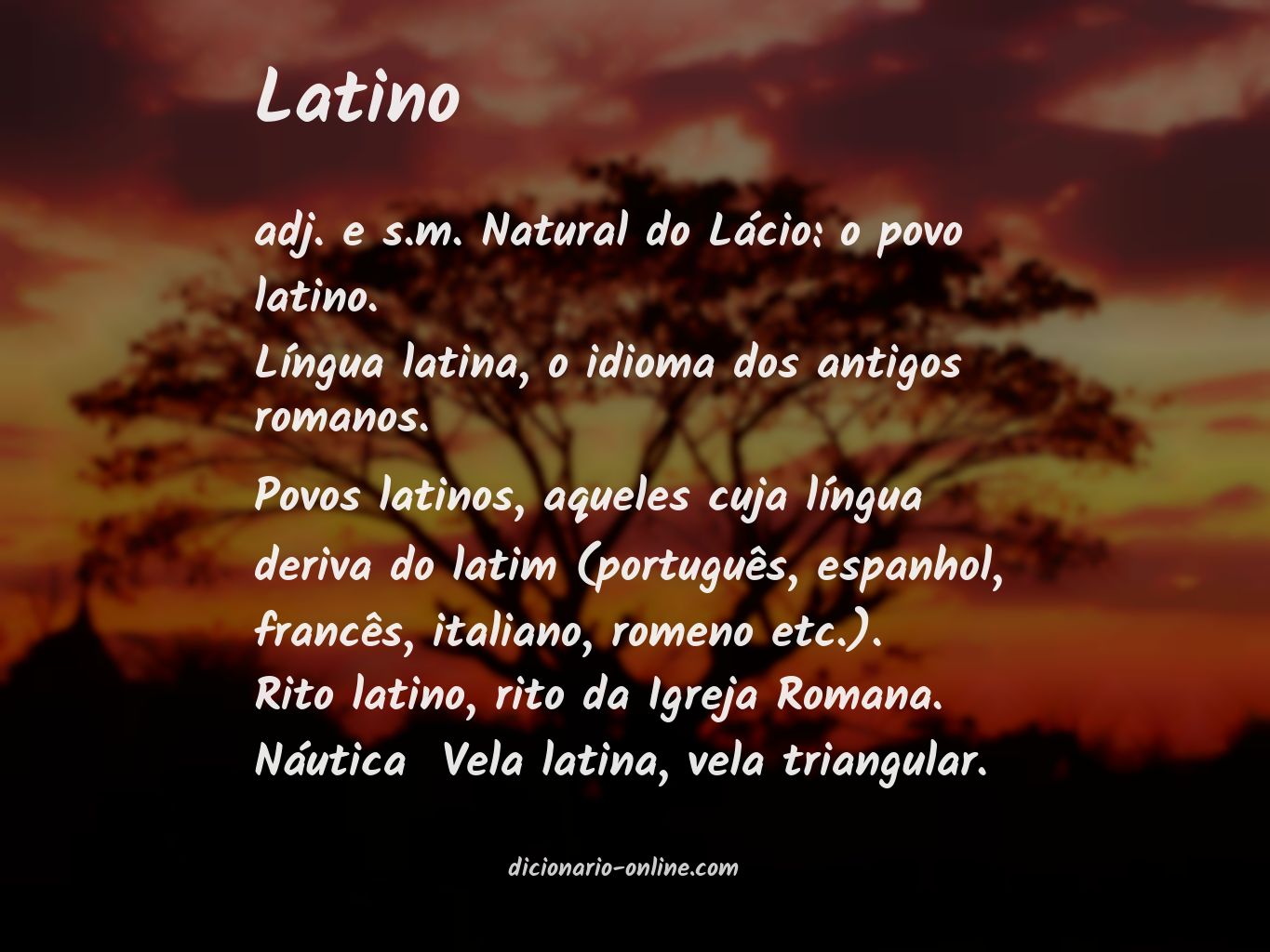 Significado de latino