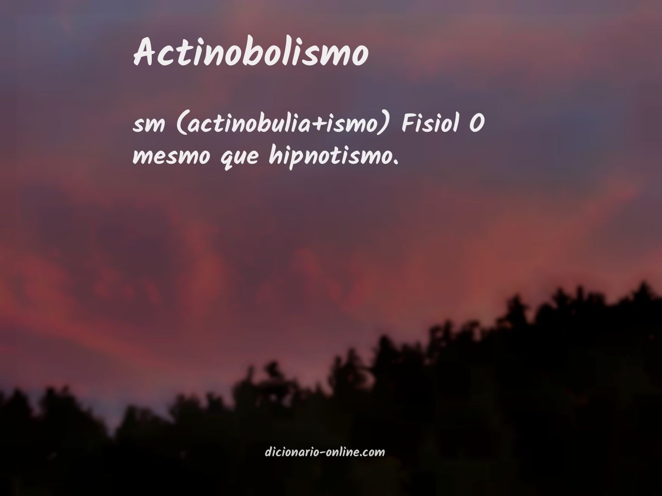Significado de actinobolismo
