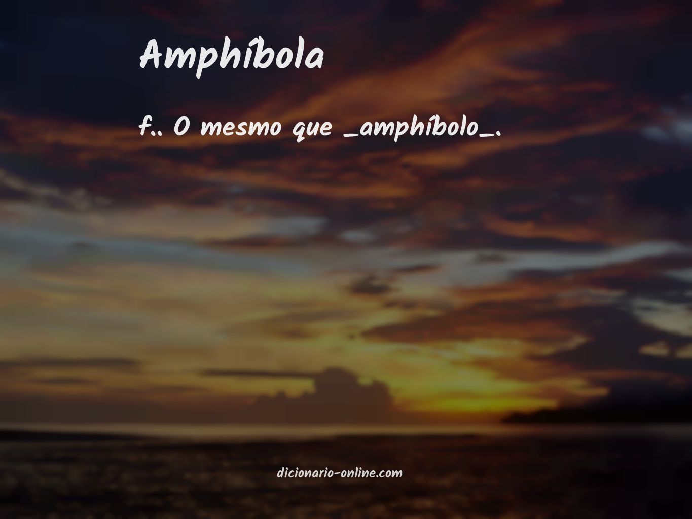 Significado de amphíbola