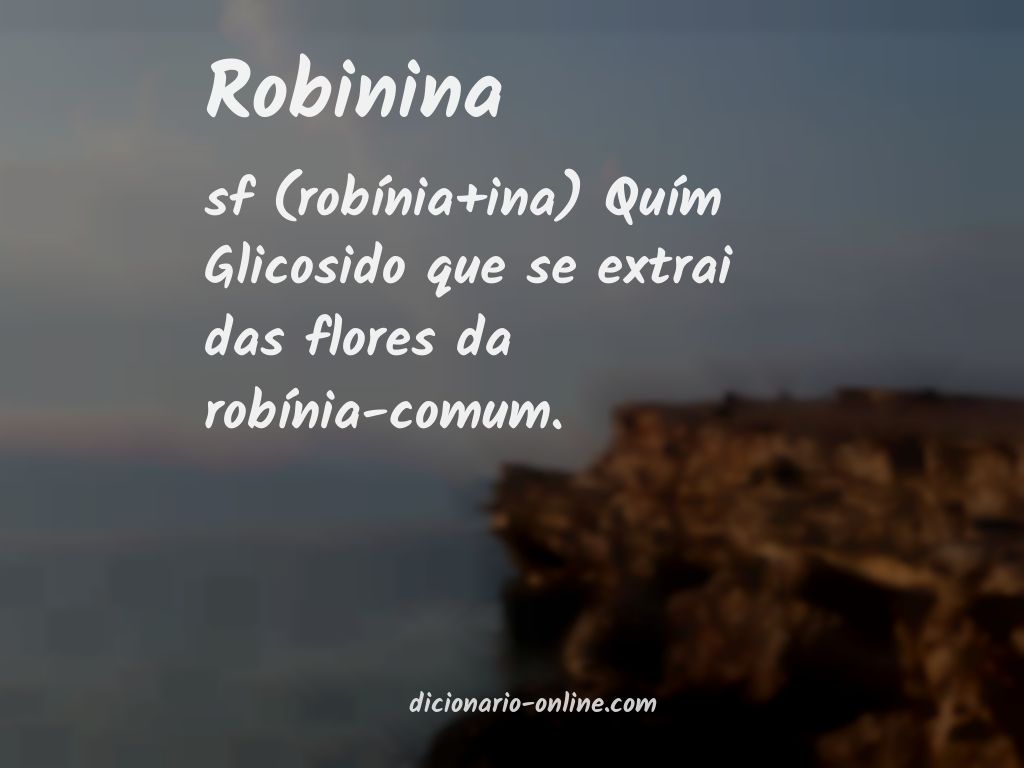 Significado de robinina