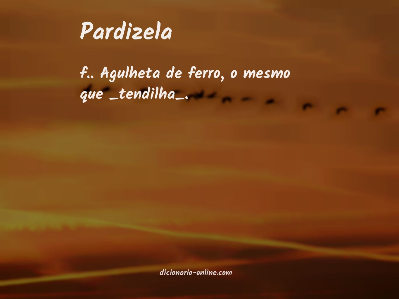Significado de pardizela