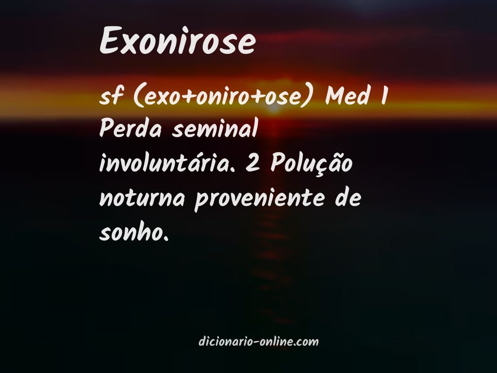 Significado de exonirose
