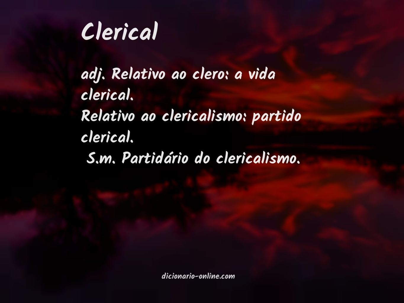 Significado de clerical