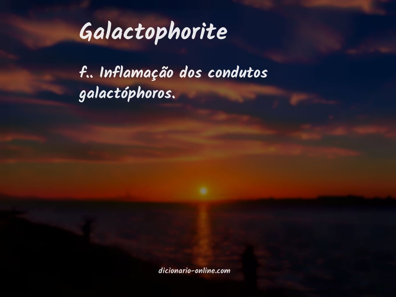 Significado de galactophorite