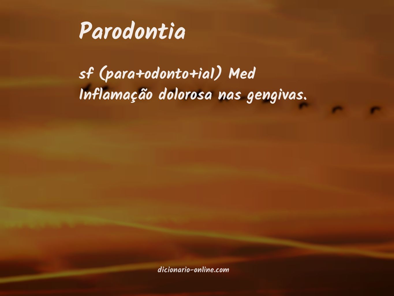 Significado de parodontia
