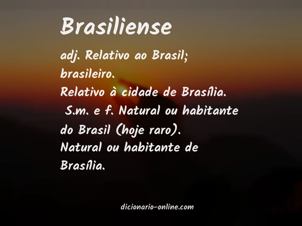 Significado de brasiliense