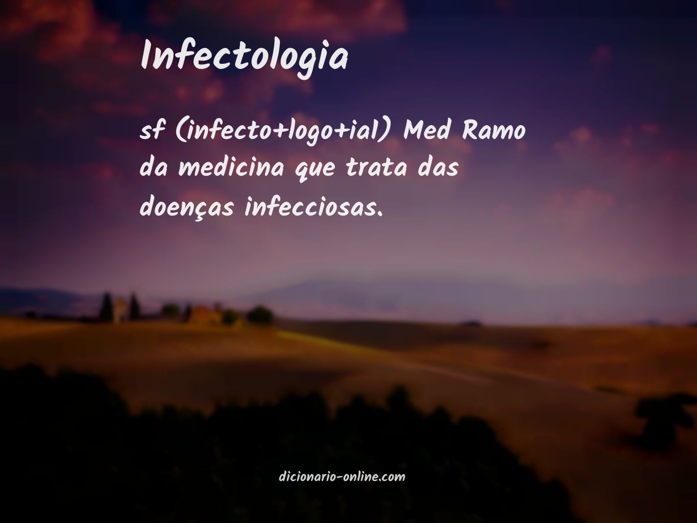 Significado de infectologia