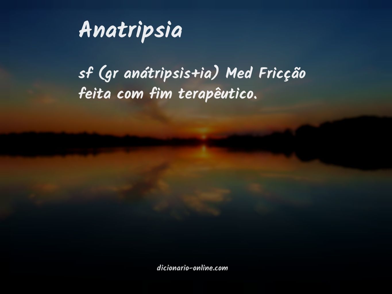 Significado de anatripsia