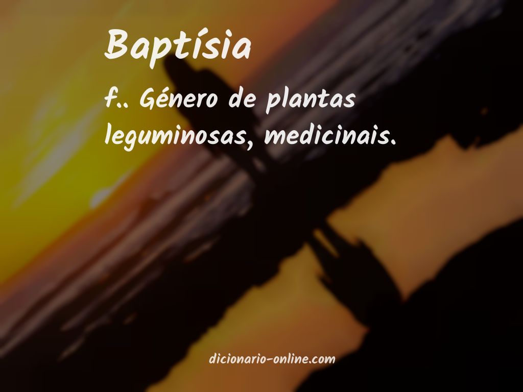 Significado de baptísia