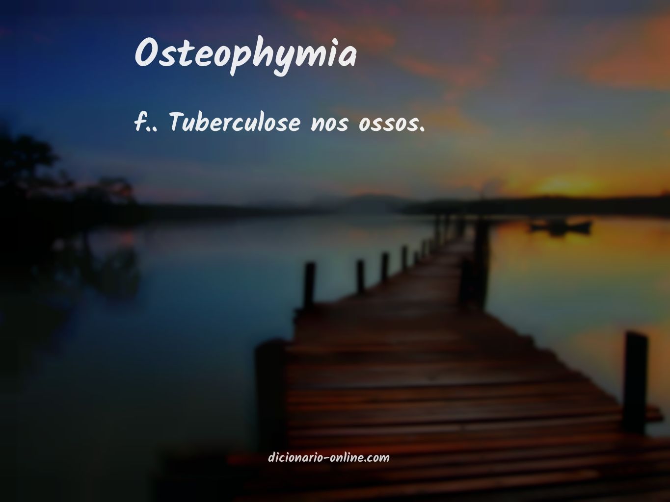 Significado de osteophymia