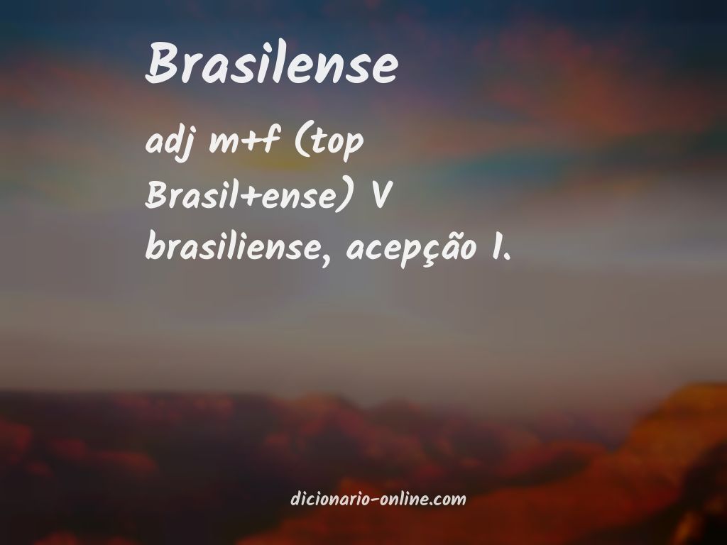 Significado de brasilense