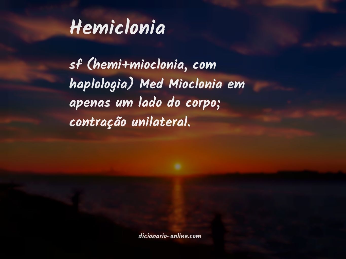 Significado de hemiclonia