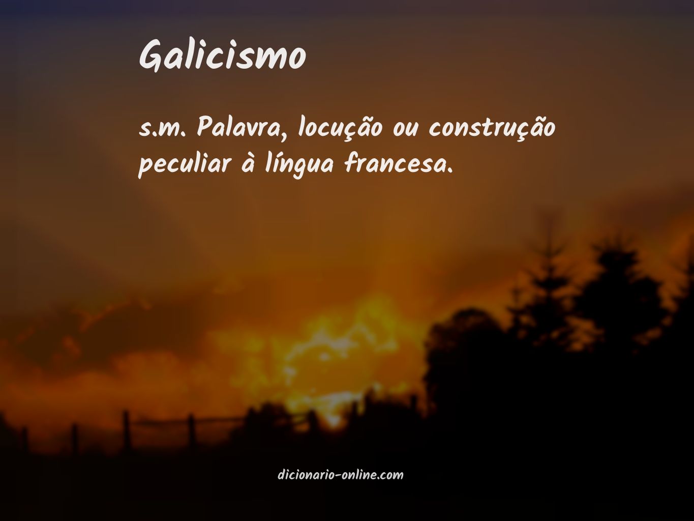 Significado de galicismo