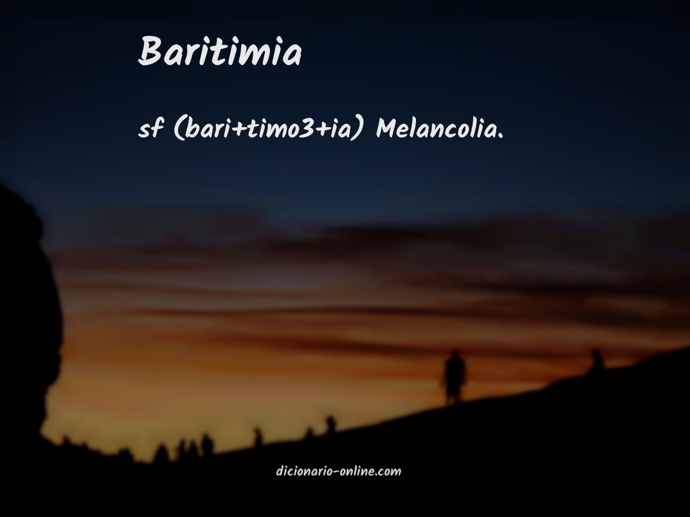 Significado de baritimia