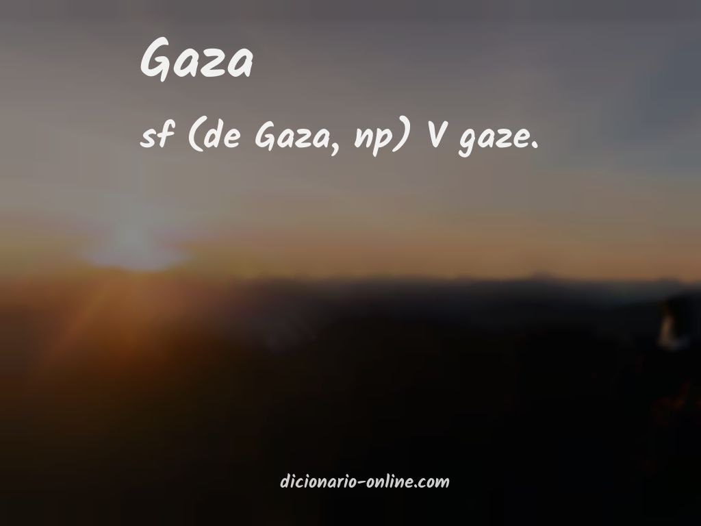 Significado de gaza