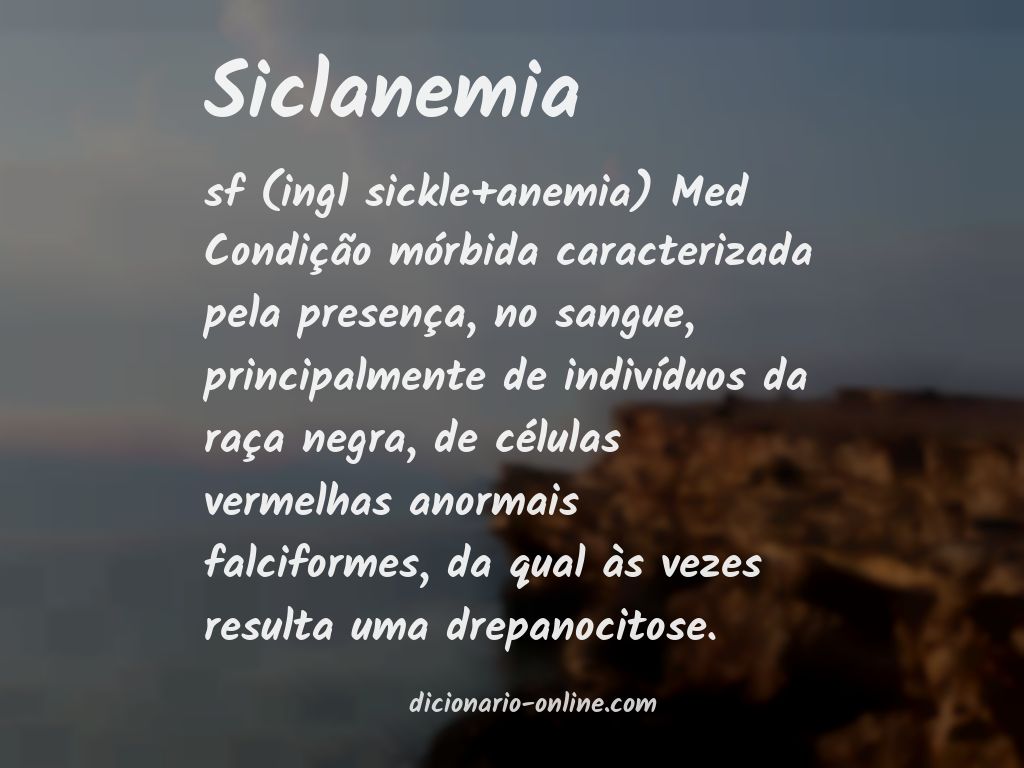 Significado de siclanemia