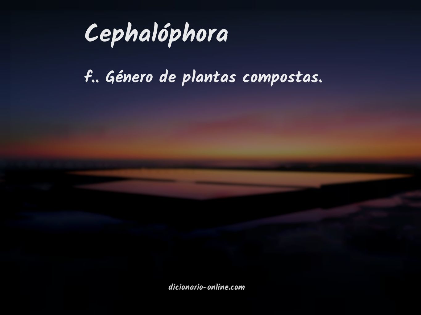 Significado de cephalóphora