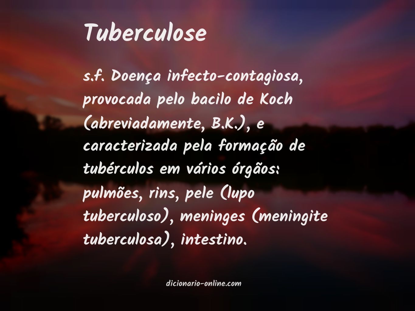 Significado de tuberculose