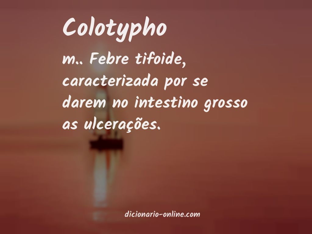 Significado de colotypho