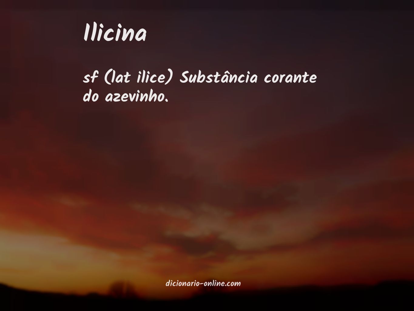 Significado de ilicina