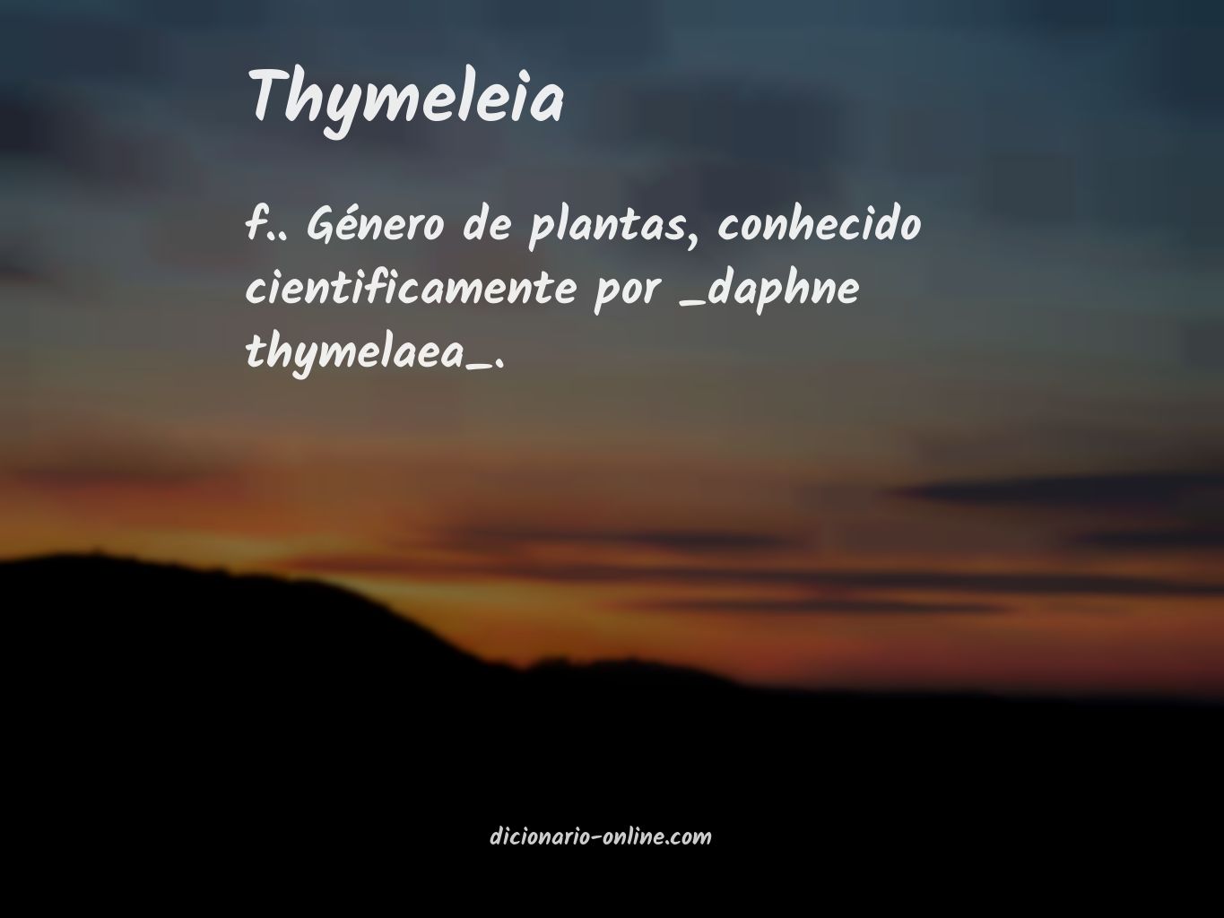 Significado de thymeleia