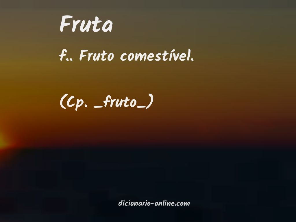 Significado de fruta