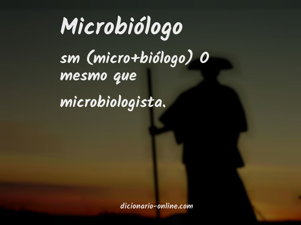 Significado de microbiólogo