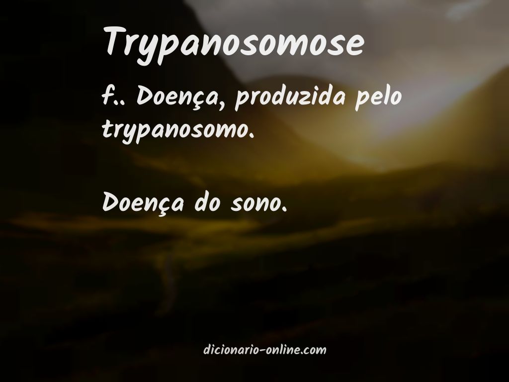 Significado de trypanosomose
