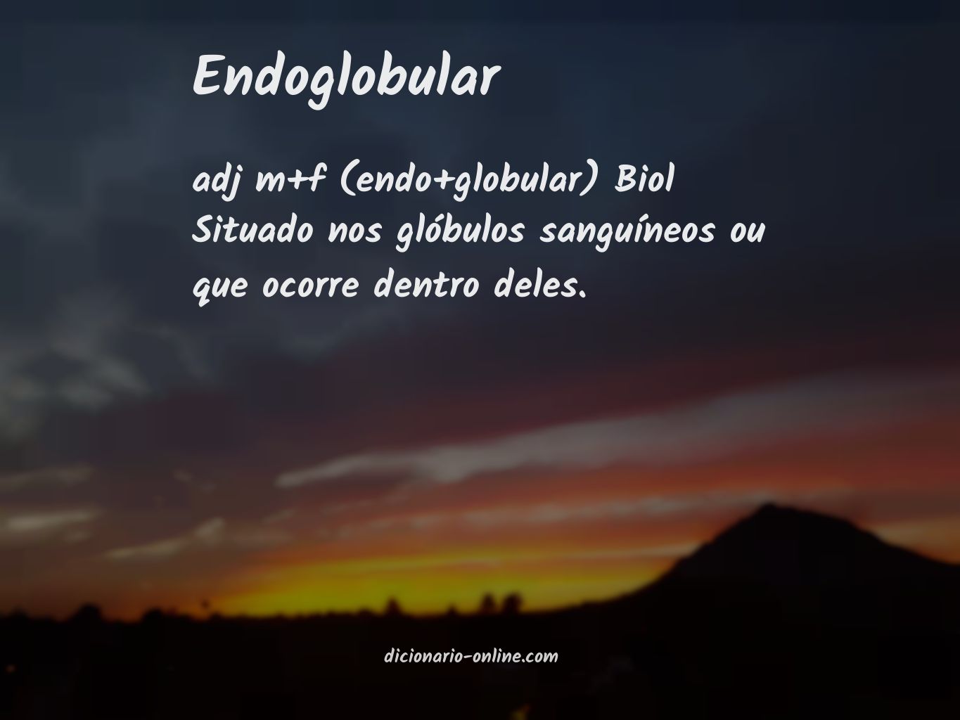 Significado de endoglobular